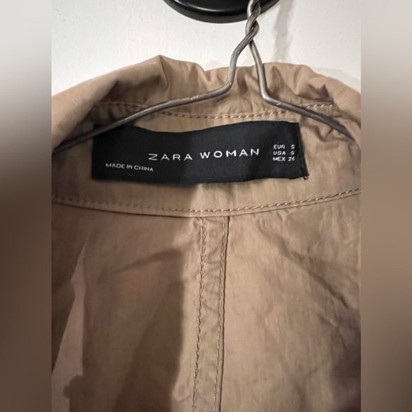 Zara Trench Coat with ‘AWESOME’ sign - Picture 6 of 7